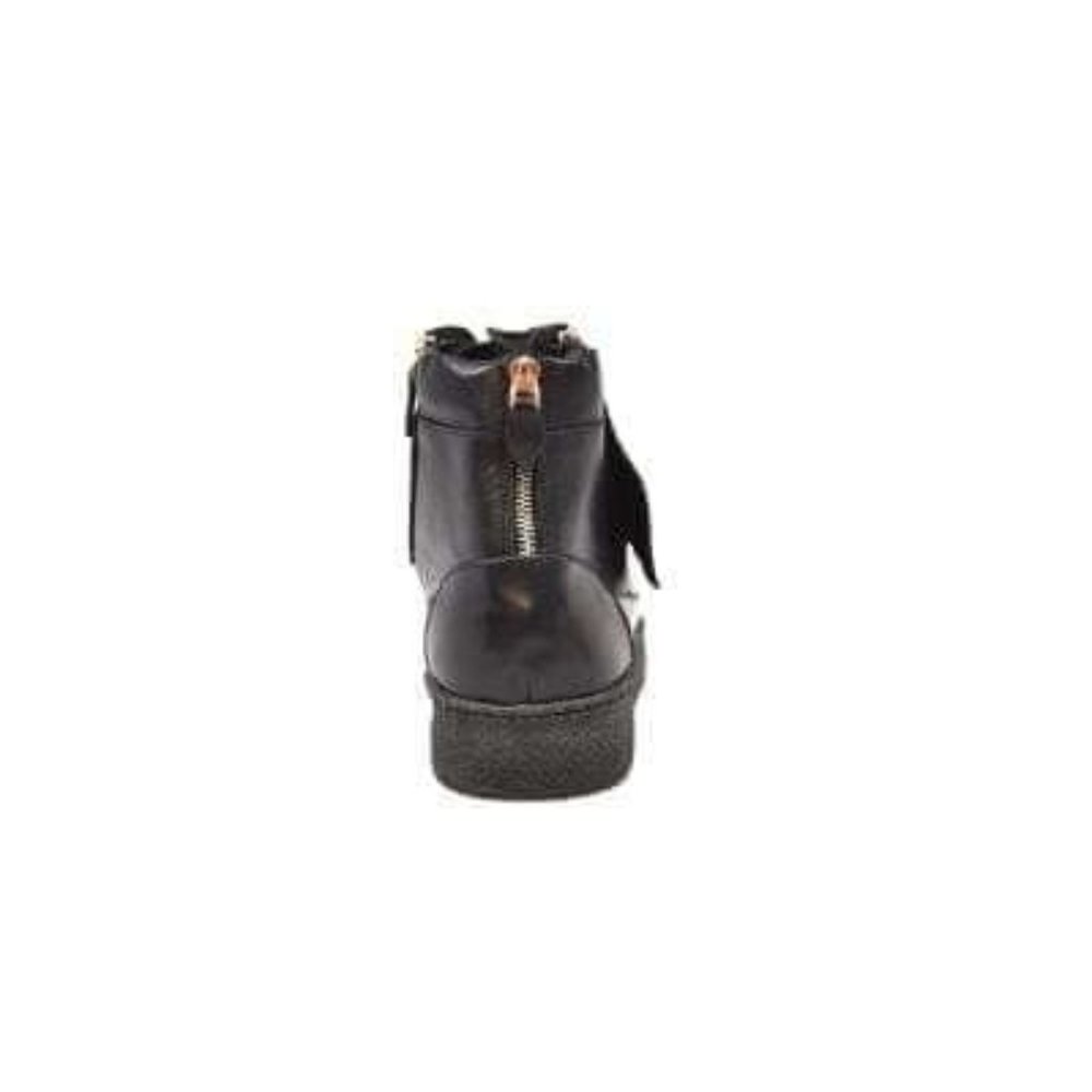 British Walkers Empire Men's Black Leather Crepe Sole High Tops - Picture 4 of 9